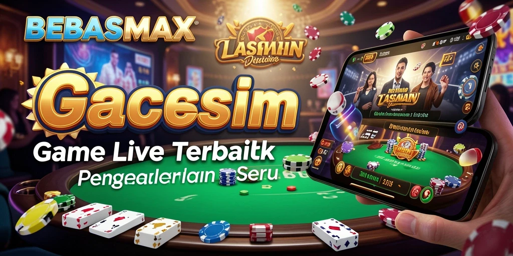 Screenshot gameplay BEBASMAX menampilkan dealer dan permainan yang mendebarkan.