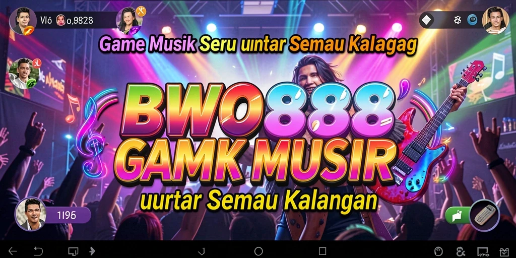 Tampilan gameplay BWO888 dengan alat musik interaktif yang menarik.