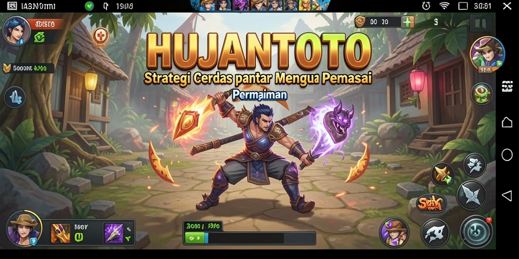Tampak seru saat karakter beraksi dalam HUJANTOTO.