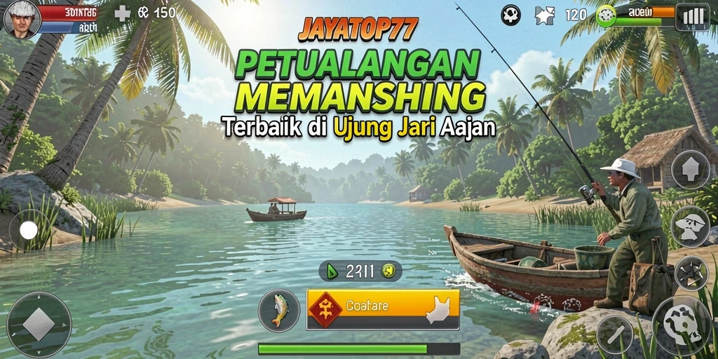 Tampilan gameplay JAYATOP77 dengan pengalaman memancing yang mendebarkan.