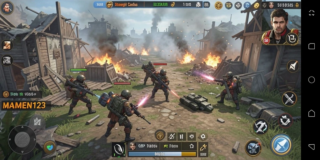 Tampilan strategi yang mendebarkan dalam MAMEN123.