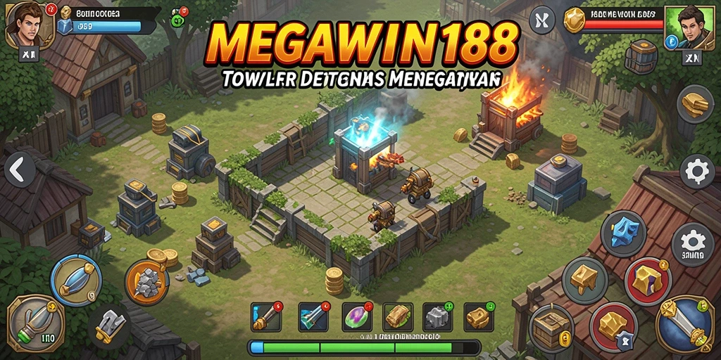 Tampilan gameplay dari MEGAWIN188 dengan strategi serangan musuh.