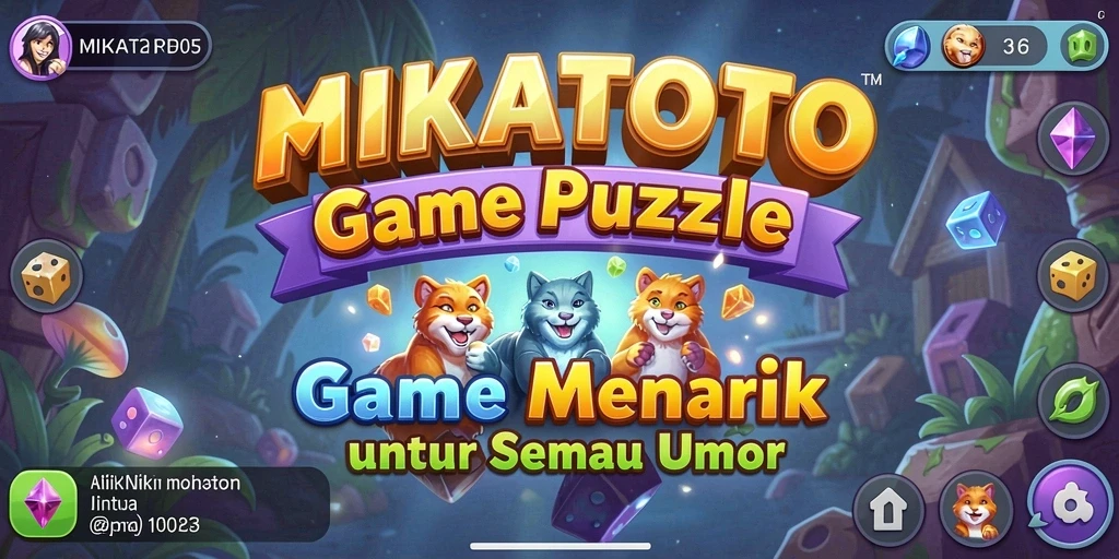 Tampilan gameplay MIKATOTO yang penuh warna dan menarik.