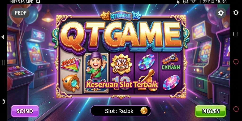 Tampilan permainan Slot QTGAME yang menarik dan dinamis.