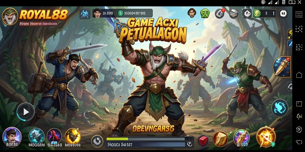 Tampilan gameplay seru dalam ROYAL88 yang penuh aksi dan tantangan.