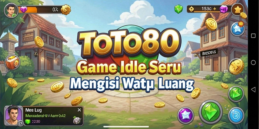 Screenshot utama TOTO80 menampilkan gameplay Idle yang menarik.